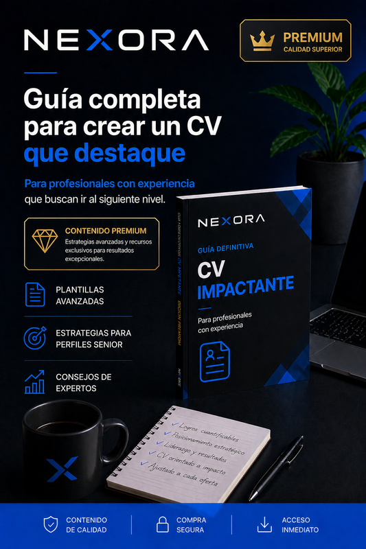 CV ESTRATÉGICO PARA PROFESIONALES CON EXPERIENCIA